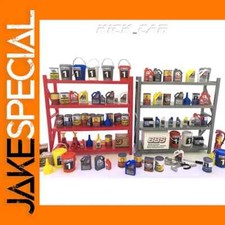 JakeSpecial – Voiture Miniature 1/18 Scale Car Diorama Garage Scene Modèle Ré...