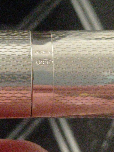 Gros stylo argent massif - argent,
