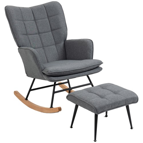 Homcom fauteuil bascule - homcom,