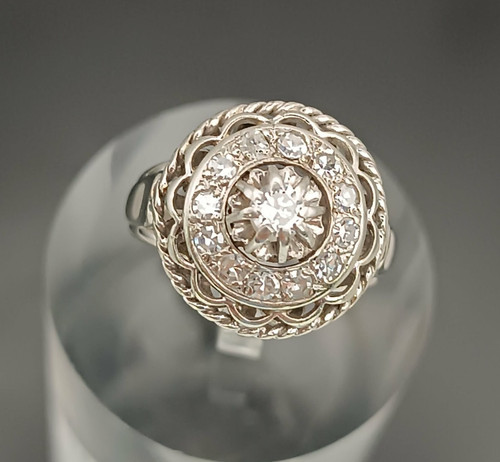 Ancienne bague dôme - 48,
