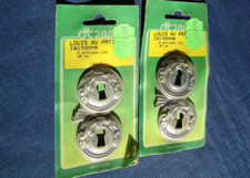 4 entrées serrure Métal laitonné pour porte d'intérieur diamètre 4 cm