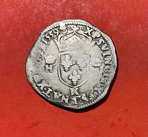 France teston françois ii - france,