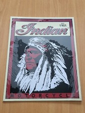PLAQUE PUBLICITAIRE INDIAN MOTORCYCLE REPRODUCTION DES EDITIONS COBRA