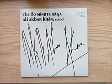 THE 80 MINUTES RAGA ALI AKBAR KHAN SAROD MISRA TABLA CONNOISSEUR USA LP 33 Tours