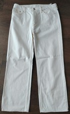 JEAN droit blanc cassé ; marque MANGO Taille 38, comme NEUF