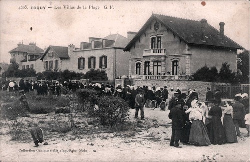 Cpa erquy les villas de - erquy,