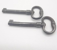 Lot de 2 Ancienne Clé Cuisse de grenouille Porte Armoire Tiroir Bonnetière clef