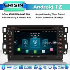 8-Core 64Go Android 14 GPS Autoradio CarPlay DAB+CD Chevrolet Aveo Epica Captiva