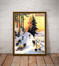 Les Vosges Vintage Ski affiche