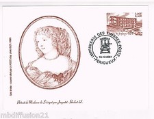 2001-Entier Postal-Mme de Sévigné-Portrait-Château de Grignan