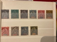 COLONIE FRANÇAISE. OCÉANIE. 1892/1907. 10 TIMBRES DIFFÉRENTS. PLUS DE 120 EUROS
