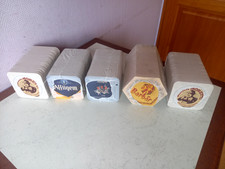 Lot 5x100 sous bocks-dessous de verres à bière en carton épais neufs.