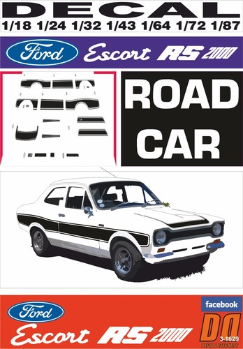 Decal ford escort - decal,