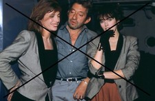 PHOTO DE ISABELLE ADJANI SERGE GAINSBOURG JANE BIRKIN 1990