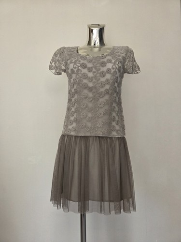 Robe dentelle crochet tulle - robe,