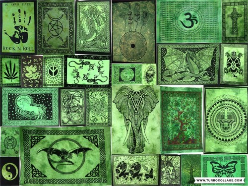 Affiche tapisserie mandala