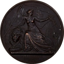 Belgique, Médaille, LÉOPOLD Ier, Indépendance Nationale, XXV ans, 1855