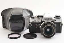 [Mint] OLYMPUS OM10 Silver SLR Film Camera ZUIKO AUTO-W 28mm F2.8 Lens Japan