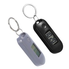  2 Pcs Porte-clés Horloge