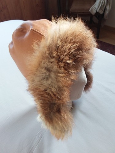 Chapka cuir beige - beige,, ave
