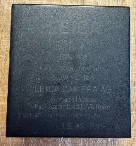 Lot batteries leica dc8 - lot,