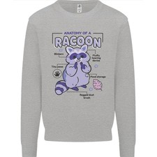 Anatomie D'Un Raton Laveur Sweatshirt Amusant Pour Hommes
