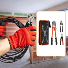 3 pinces coupe-boulons robustes pour fil barbelé, cuivre et