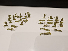 1/72 ATLANTIC Lot De 32 Figurines INFANTRY  WWII  HO