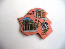 magnet carte de l'europe le gaulois 1995 aimant : 84 madrid