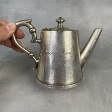 ERCUIS verseuse petite théière métal argenté Casino Municipal de NICE argenterie