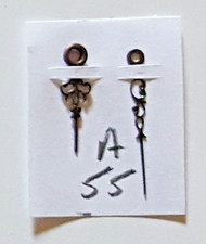 Aiguilles pour montre à gousset noires H 13.5 et M 18.5 mm n° A 55