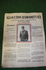  AFFICHE  ORIGINALE 1940