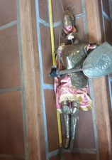 marionnette sicilienne traditionnelle ,guerrier,  hauteur 58 cm + crrochet 18 cm