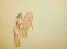 Tableau ancien crayon qui