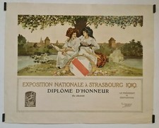 Spindler C. Exposition nationale à Strasbourg 1919 Diplôme Alsace Exposition