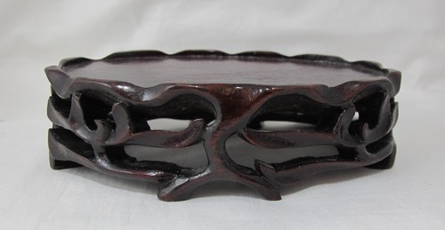 Socle ovale bois - socle,