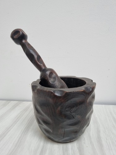 Mortier pilon bois - et,