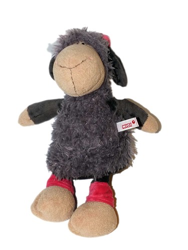 Peluche mouton gris rose nici - peluche,