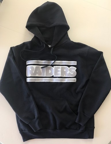 Vtg raiders black hoodie - black,