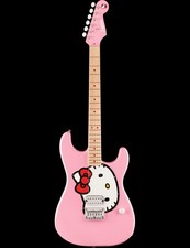 guitare électrique fender Squier Hello Kitty 