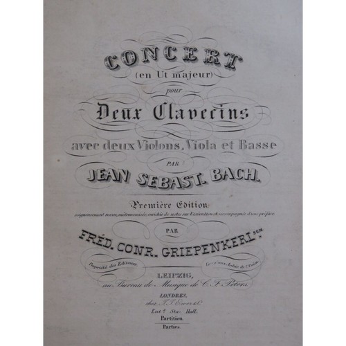 Bach concert en ut - bach, s.