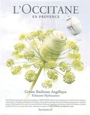 publicité advertising 2011 L'OCCITANE  Provence Crème Radieuse Angélique 17.2.12