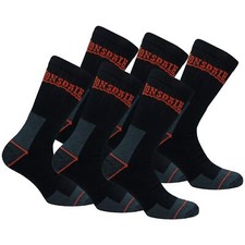 6 Paires Chaussettes Travail - Hauteur Mi-Mollet - Chaussures Sécurité - Poin...