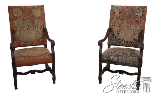 73642 pair antique louis - 73642:,