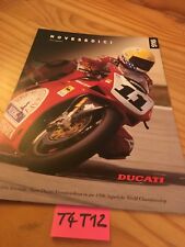 Ducati Desmoquattro 916 prospectus moto brochure publicité prospekt