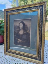 Portrait de la Joconde, dans son cadre d'origine. Époque début XX Ème 