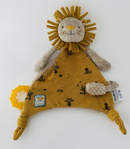 Doudou plat lion - 🌟, jaune