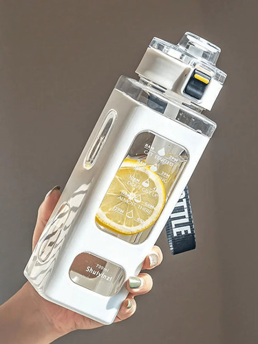 Bouteille eau sportive blanche - bouteille,