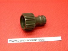 Raccord nez de robinet fileté 1/2" 15x21 automatique 13mm plastique avec joint 