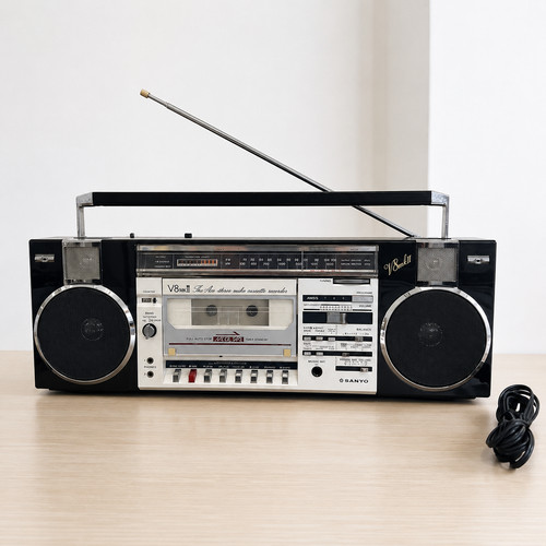 Boombox cassette radio